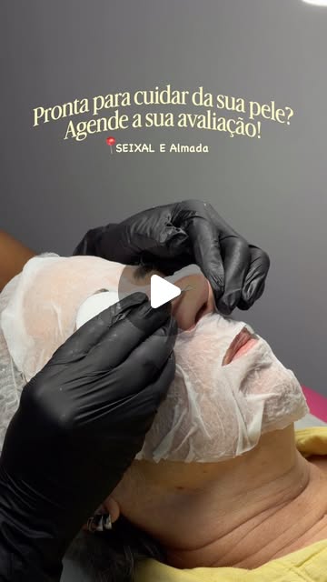Pré-visualização de um vídeo de tratamento facial